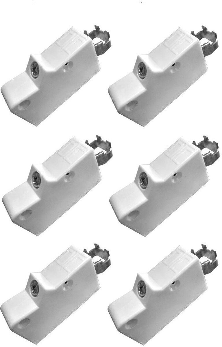 Навес регулируемый универсальный для подвески кухонных модулей (Белый, комплект 6шт)