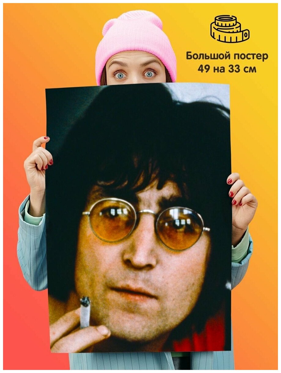 Постер плакат The Beatles Битлз Джон Леннон