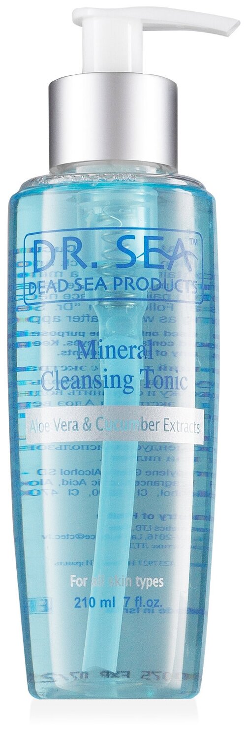 Dr. Sea Тоник Mineral Cleansing с экстрактом Алоэ Вера и огурца, 210 мл, 210 г