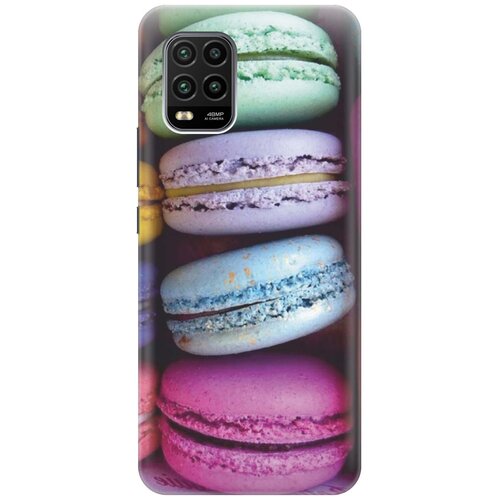 фото Cиликоновый чехол на xiaomi mi 10 lite / сяоми ми 10 лайт с принтом "макаруны" gosso