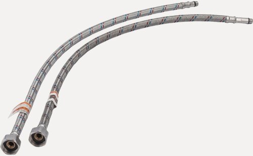 Изображение товара Подводка VRT, для смесителей, 1.2м, соединение гайка-штуцер, гибкая 2 штуки (пара)