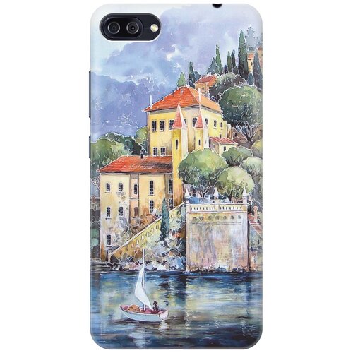 фото Cиликоновый чехол на asus zenfone 4 max (zc554kl) / асус зенфон 4 макс (зц554кл) с принтом "город у моря" gosso