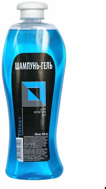 Energy СШГ-01 Шампунь-гель для мужчин 2в1, 500мл, 6 упаковок