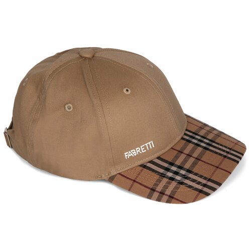 фото Бейсболка fabretti, размер 57, бежевый