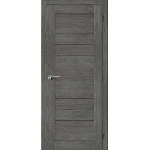 Межкомнатная дверь эко шпон porta Порта-21 Grey Veralinga ĒLPORTA