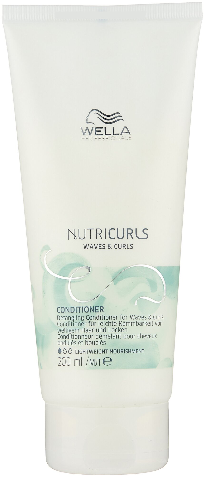 Wella Professionals бальзам NutriCurls Detangling Conditioner for Curls & Waves Облегчающий расчесывание кудрявых и вьющихся волос, 200 мл