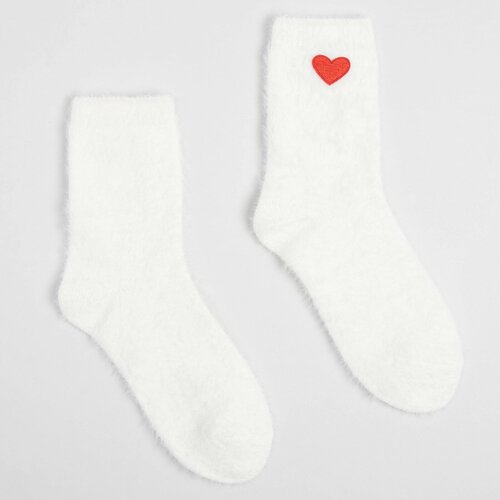 фото Женские носки minaku, махровые, размер 39, белый
