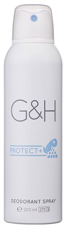 Amway Дезодорант G&H Protect+, спрей, 200 мл, 200 г