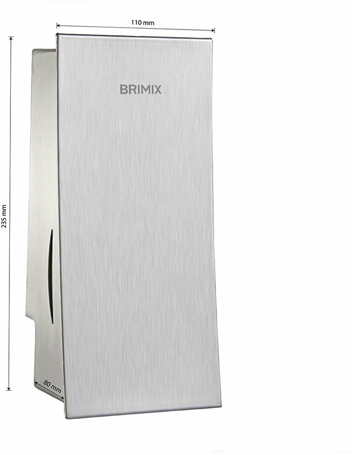 Дозатор для жидкого мыла BRIMIX 800мл из нержавеющей стали - фотография № 7