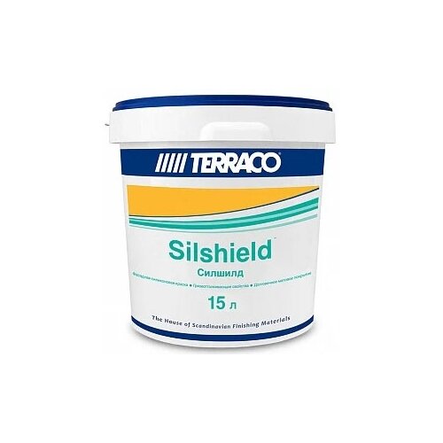 Краска Силиконовая Terraco Silshield 3.5л для Фасадных Работ, Белая / Террако Силшилд