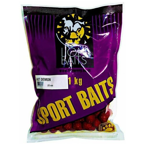 Бойлы тонущие LION BAITS. Серия SPORT BAITS 20 мм HOT DEMON - 1 кг