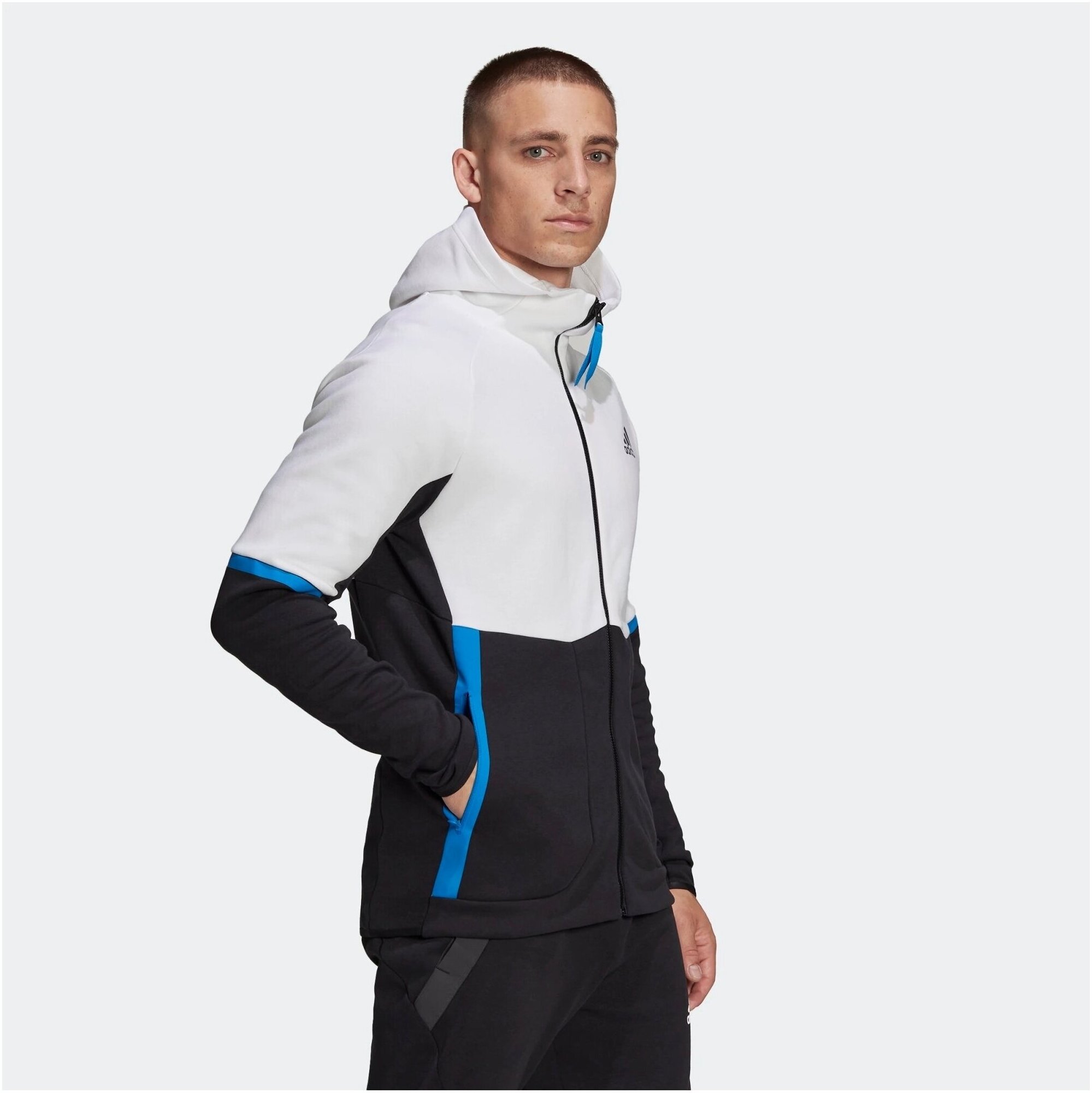 Толстовка спортивная adidas Designed for Gameday, размер 2XL Tall, , белый — фото 1