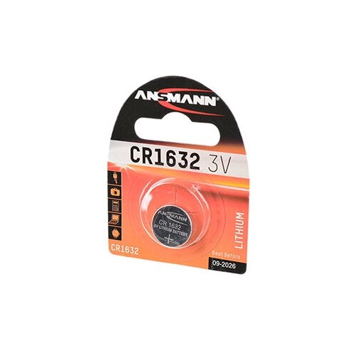 Батарейка ANSMANN CR1632, в упаковке: 1 шт. батарейка ansmann cr2330 1 шт
