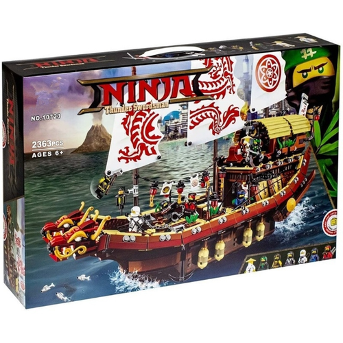 конструктор lego the ninjago movie 70618 летающий корабль мастера ву 2295 дет Конструктор NinjaGo Летающий Корабль Мастера Ву 10723 >