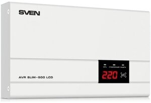 Стабилизатор напряжения Sven AVR SLIM -500 LCD