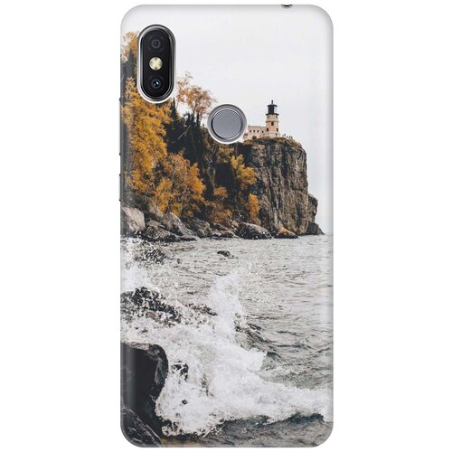 фото Gosso ультратонкий силиконовый чехол-накладка для xiaomi redmi s2 с принтом "северный маяк"