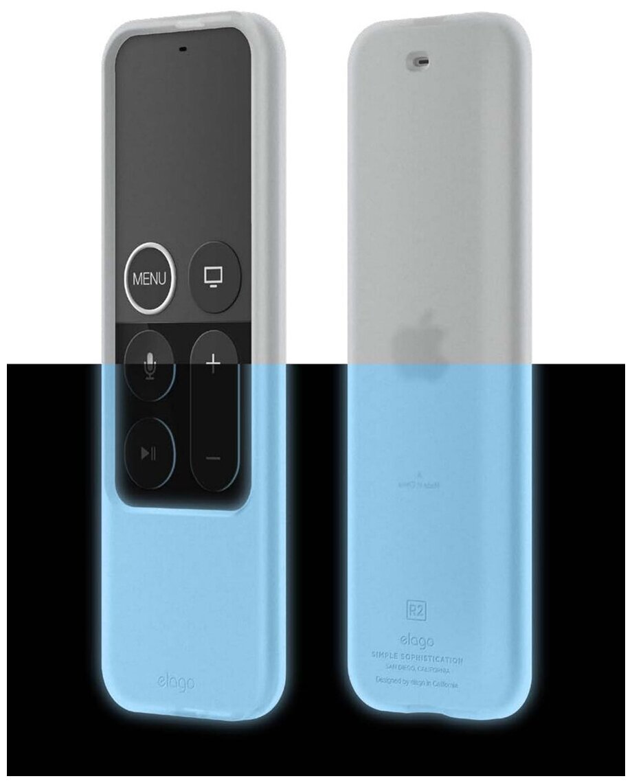 Чехол Elago для пульта Apple TV R2 Slim case Nightglow Blue