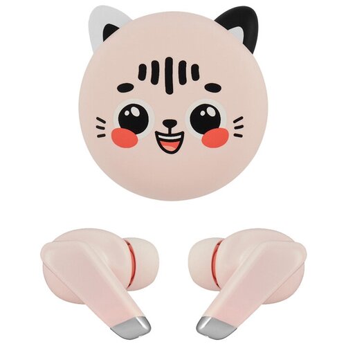 Наушники TWS HARPER KIDS HB-531 розовый кейс стилизован под котика 211200₽