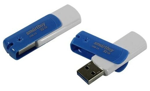 Флешка SmartBuy Diamond USB 3.0 32 ГБ, 1 шт., голубой