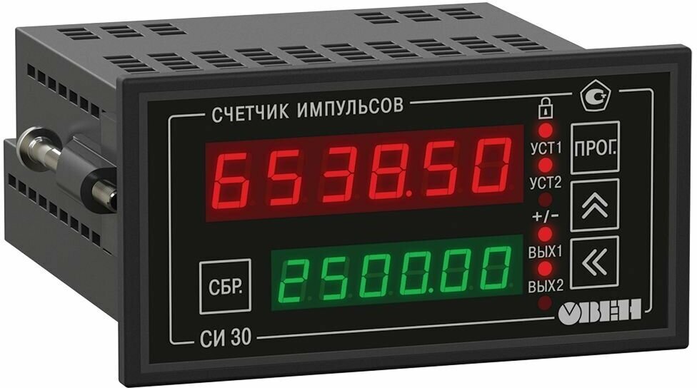 Счетчик импульсов СИ30-24 Щ2 Р с поддержкой энкодеров и RS-485 овен