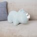 Большая мягкая игрушка подушка носорог - антистресс 30 см