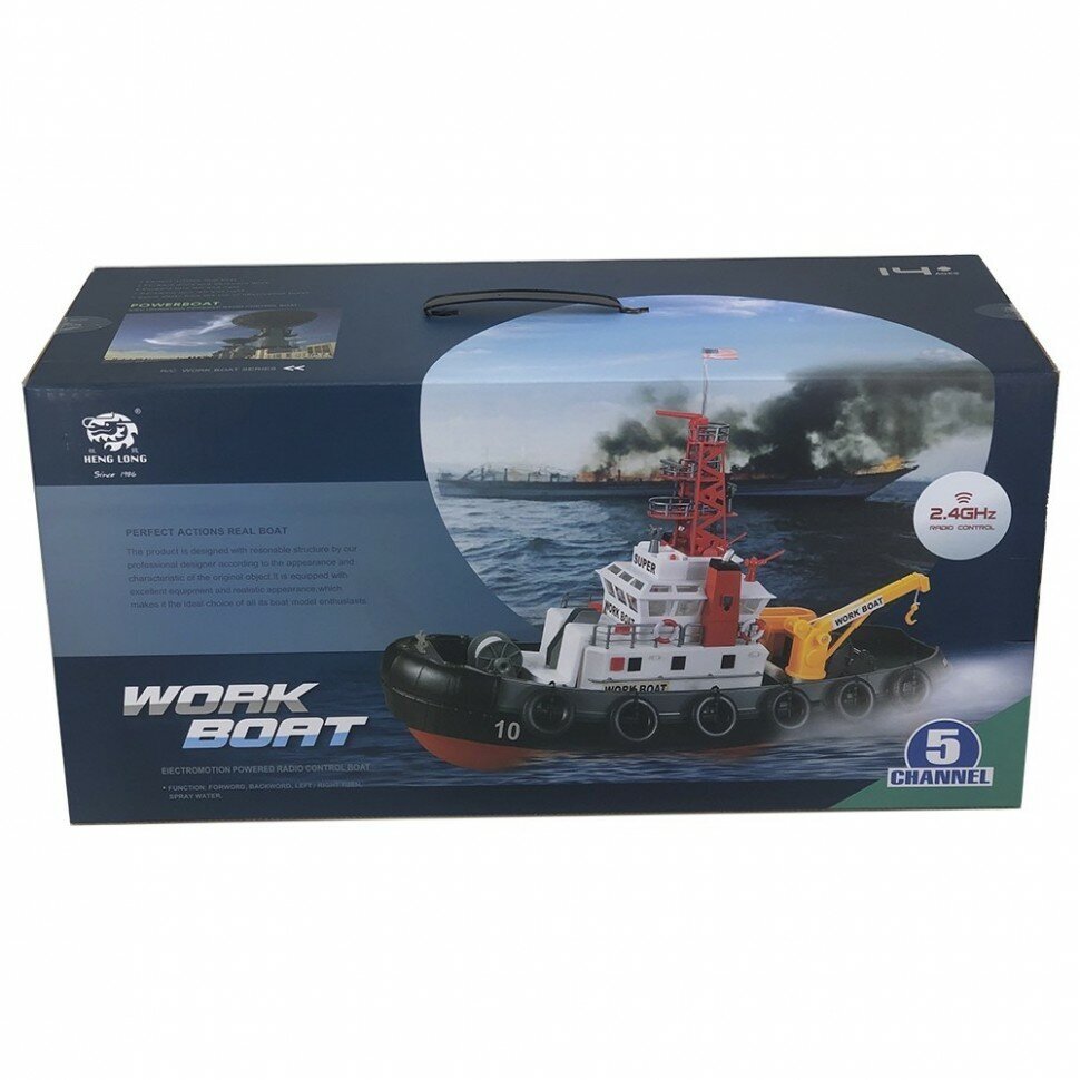 Радиоуправляемый буксир Heng Long Seaport Work Boat 24G - 3810