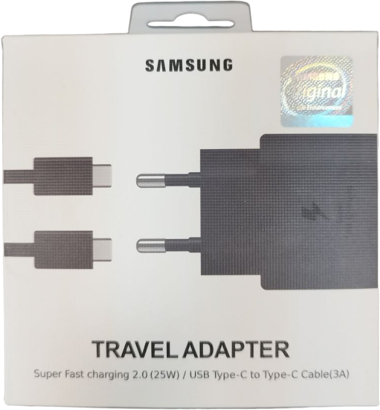 Сетевое зарядное устройство Samsung EP-TA800 + кабель USB Type-C, 25 Вт, RU, черный