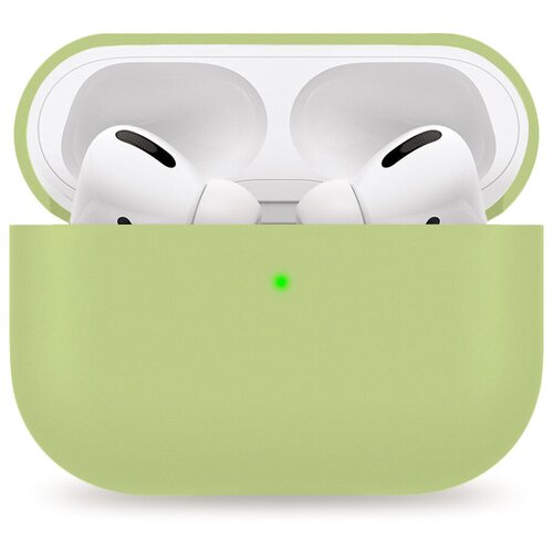 фото Силиконовый чехол со съемной крышкой для airpods pro, фисташковый, igrape