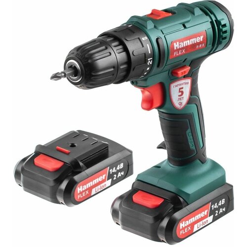 Дрель-шуруповерт Hammer ACD14BS 2Ач 680328 1692800₽