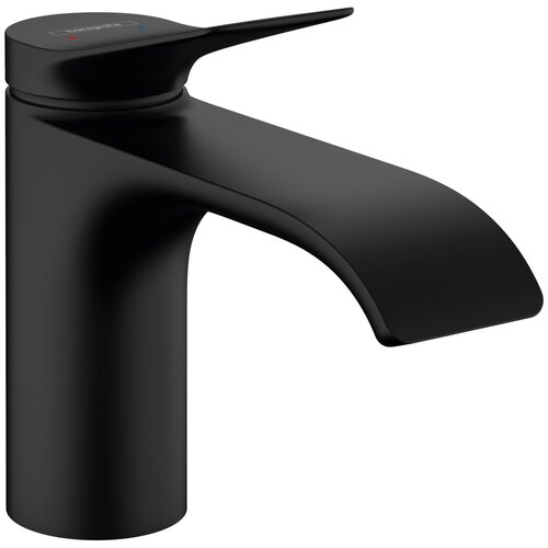 Hansgrohe Смеситель Vivenis для раковины 80, без донного клапана, черный матовый, 75012670