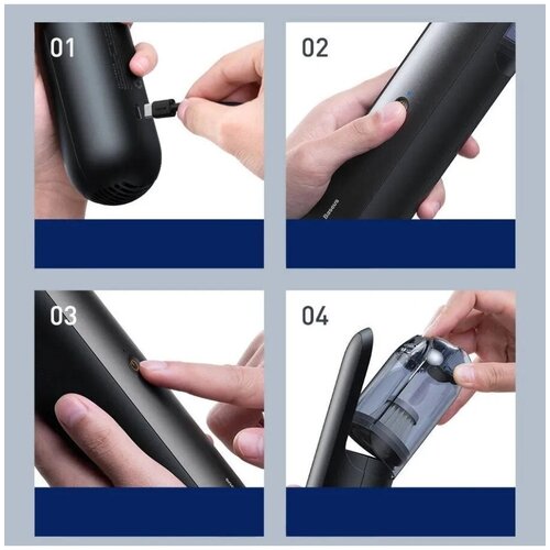 Автомобильный пылесос Baseus A1 Car Vacuum Cleaner White 243000₽