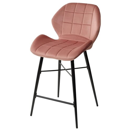 Полубарный стул MARCEL BLUVEL-52 PINK (H=65cm), велюр М-City