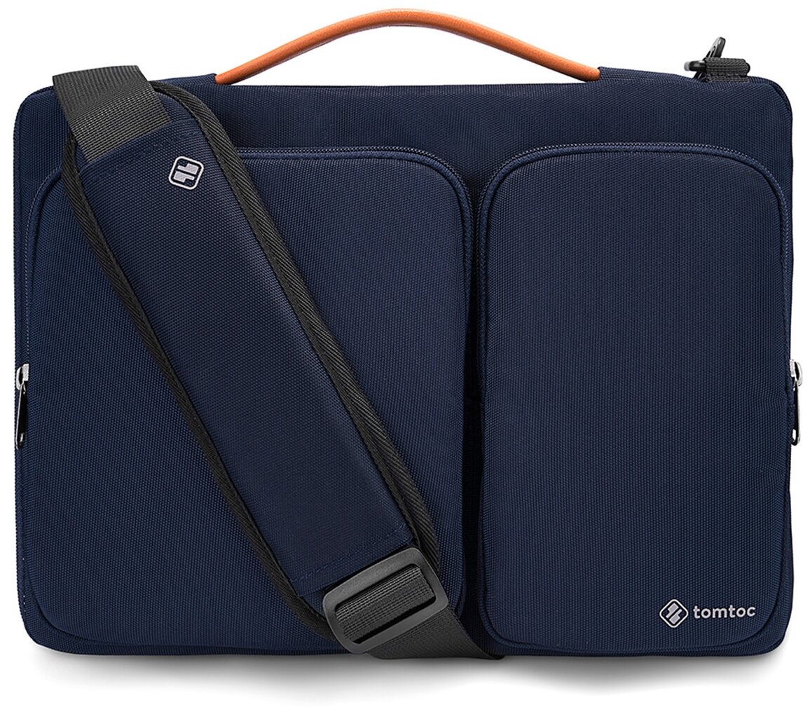 Tomtoc Laptop сумка Defender-A42 Laptop Shoulder Briefcase 13.5" Navy Blue