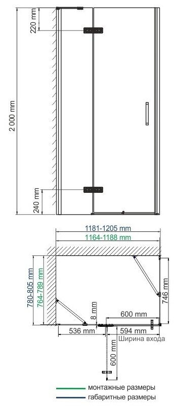 Душевой уголок WasserKRAFT Aller 10H06L 1200x800x2000 мм - фотография № 20