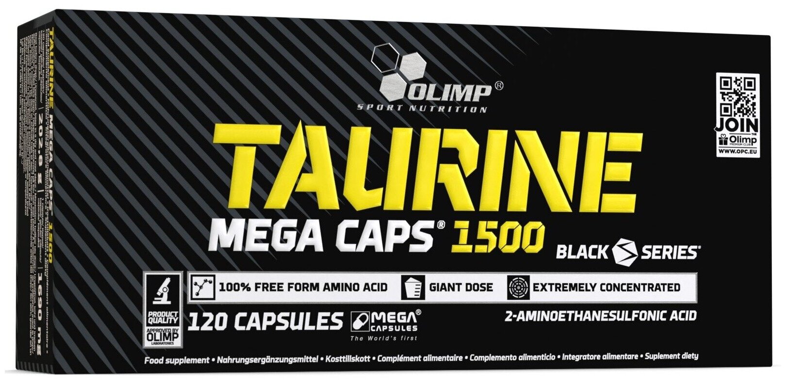 Таурин Olimp Taurine Mega Caps, 120 капсул - фото №4