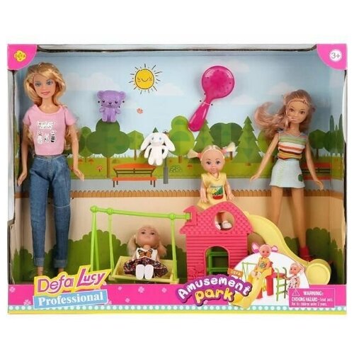 игровой набор кукол defa lucy детская площадка куклы 29 см 21 см 10 см 8409 Defa Lucy Набор кукол Детская площадка: куклы 29 см,21 см,10 см