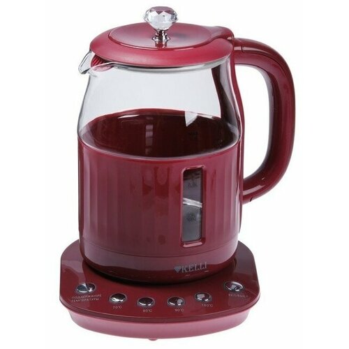 Электрочайник Kelli KL-1373 бордовый 291600₽