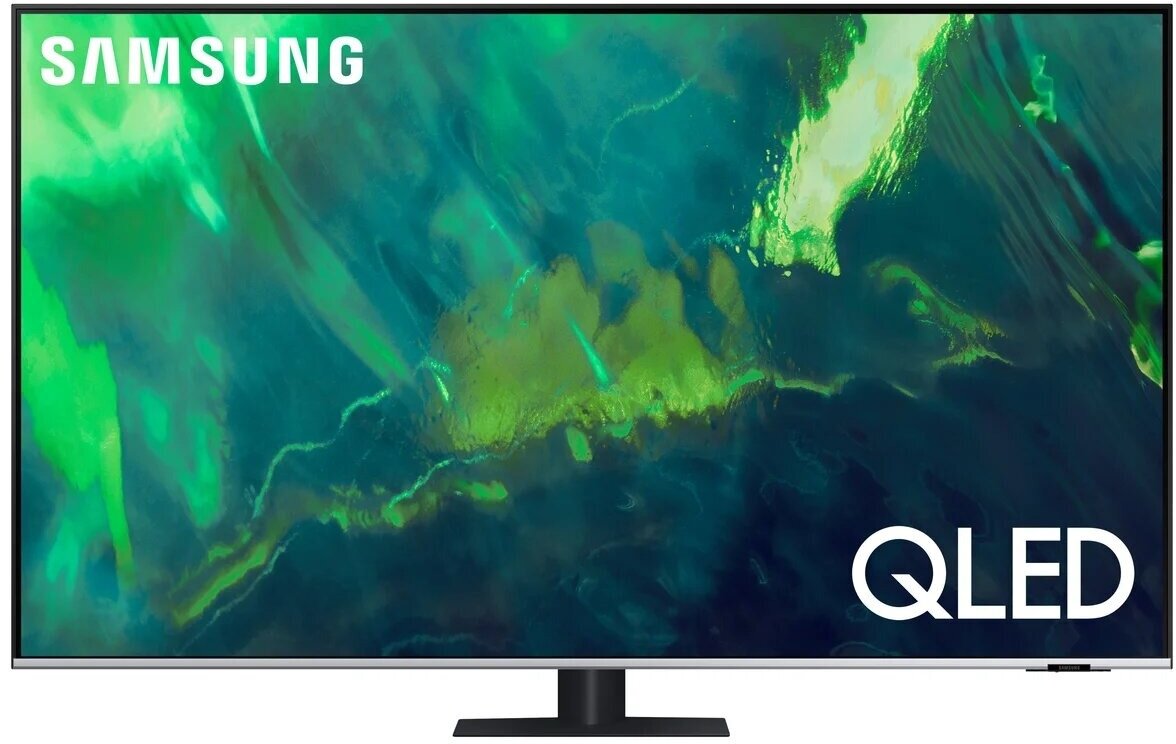 55" Телевизор Samsung QE55Q77AAU 2021 QLED, HDR RU, черный