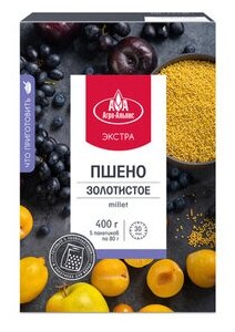 Пшено золотистое "Агро-Альянс Экстра" в пакетиках для варки 400г (5*80г) - фотография № 4