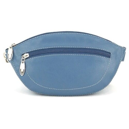 фото Сумка поясная solo, искусственная кожа, голубой