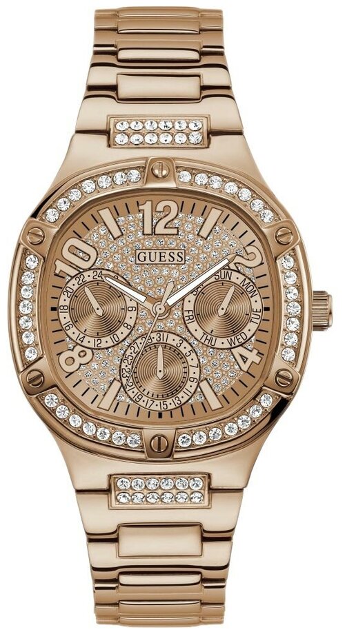 Наручные часы GUESS Sport GW0558L3, золотой, розовый