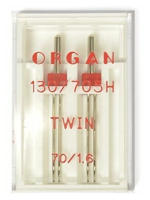 Organ иглы Двойные 2-70/1.6 блистер