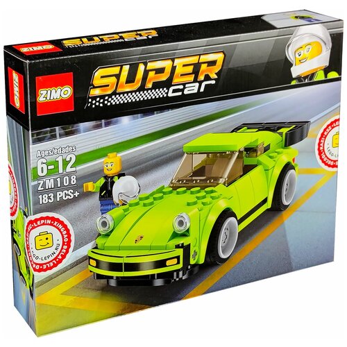 Конструктор China bricks zm108 Porsche 911 RSR, из серии Машины, Спид чемпионс