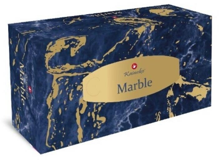 Салфетки бумажные Kaineko Marble 2-х слойные, 3 коробки по 250шт. - фотография № 3