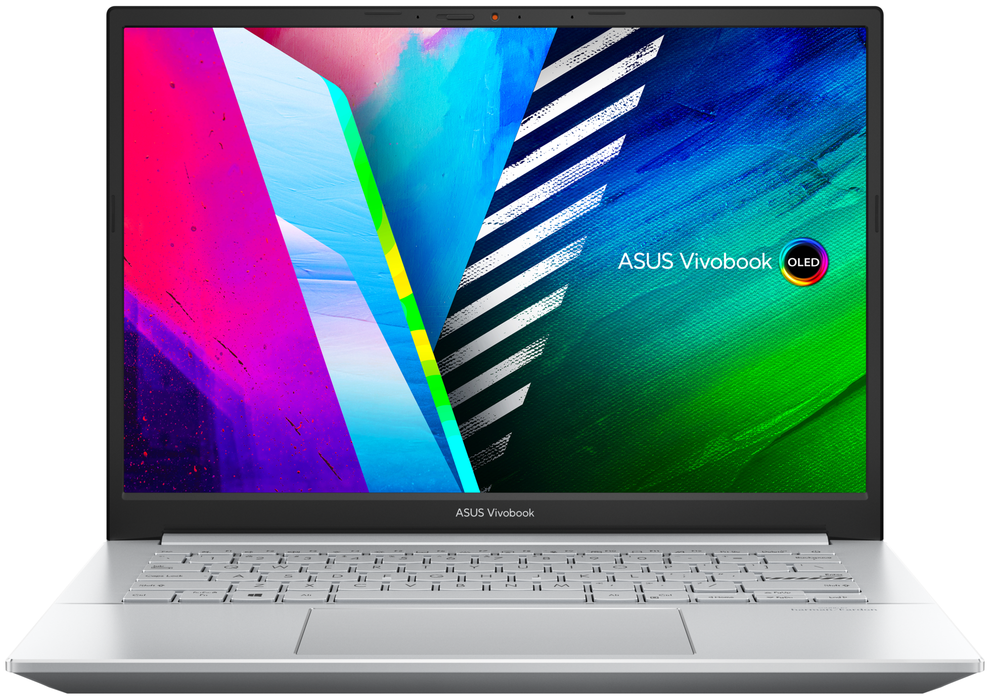 14" Ноутбук ASUS Vivobook Pro 14 OLED M3401QA 2880x1800, AMD Ryzen 7 5800H 3.2 ГГц, RAM 16 ГБ, SSD 512 ГБ, AMD Radeon Vega 8, Windows 11 Home, серебристый