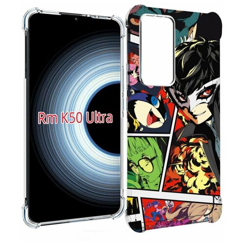 Чехол MyPads Persona 5 art для Xiaomi 12T / Redmi K50 Ultra задняя-панель-накладка-бампер чехол mypads erfiorr fantasy art dimension для xiaomi 12t redmi k50 ultra задняя панель накладка бампер