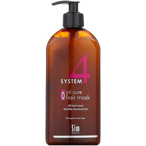 Sim Sensitive System 4 Маска терапевтическая Oil Cure Hair Mask О, 500 мл, бутылка sim sensitive терапевтическая маска пилинг о 75 мл sim sensitive system 4