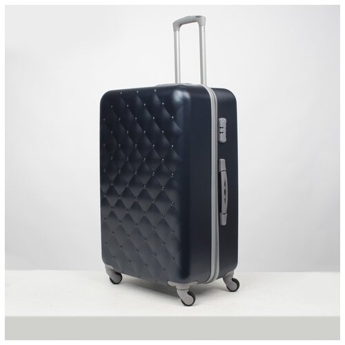 фото Чемодан бол 28" точки, 45*30*70, отд на молнии, код замок, 4 колеса, синий 4613557 сима-ленд