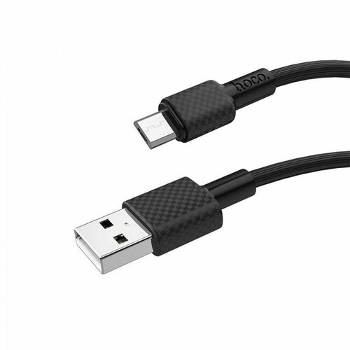 Зарядный кабель Hoco USB-A MicroUSB зарядный комплект hoco z27 staunch кабель microusb ru белый