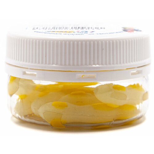 Силиконовая приманка NyaskiClub горох Светонакопит 45 мм 22 гр СЫР Жёлт-Белый мутный 8 шт 725₽